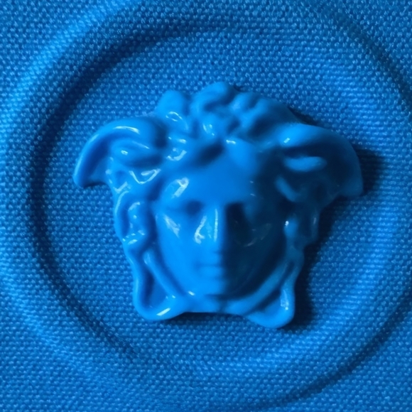 Versace La Medusa Blue Women's Canvas Logo Tote RETAIL $1922 (COA incuded) - Picture 12 of 13